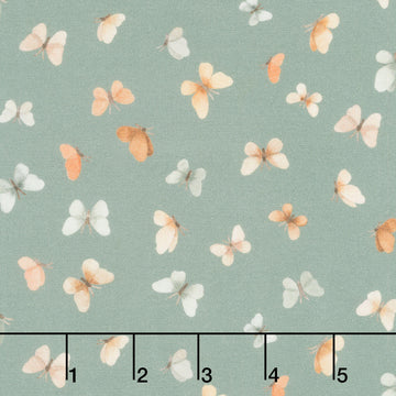 Count On Me - Flutter Pewter Yardage