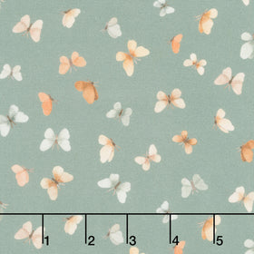 Count On Me - Flutter Pewter Yardage