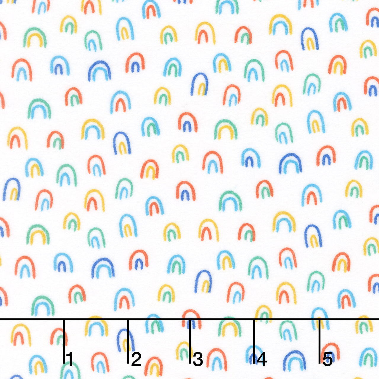 Stomping Ground Flannel - Over The Rainbow Flannel White Yardage