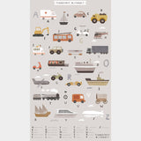 Are We There Yet? - Transportation Alphabet Fog Multi Panel