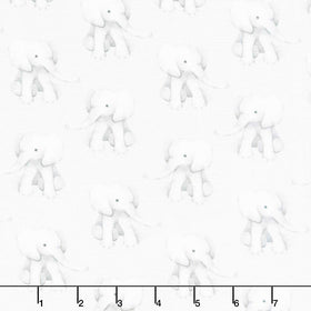 ABC's of Love - Elephantastic Ash Yardage