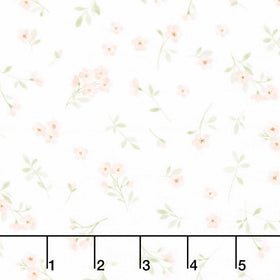 ABC's of Love - Petal Perfection White Yardage