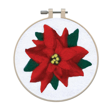 Poinsettia Needle Felting Kit