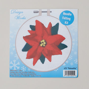Poinsettia Needle Felting Kit