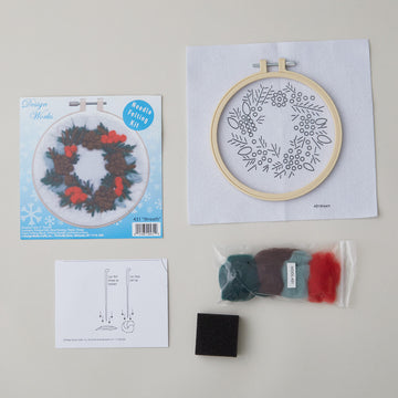 Wreath Needle Felting Kit
