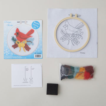 Cardinal Needle Felting Kit