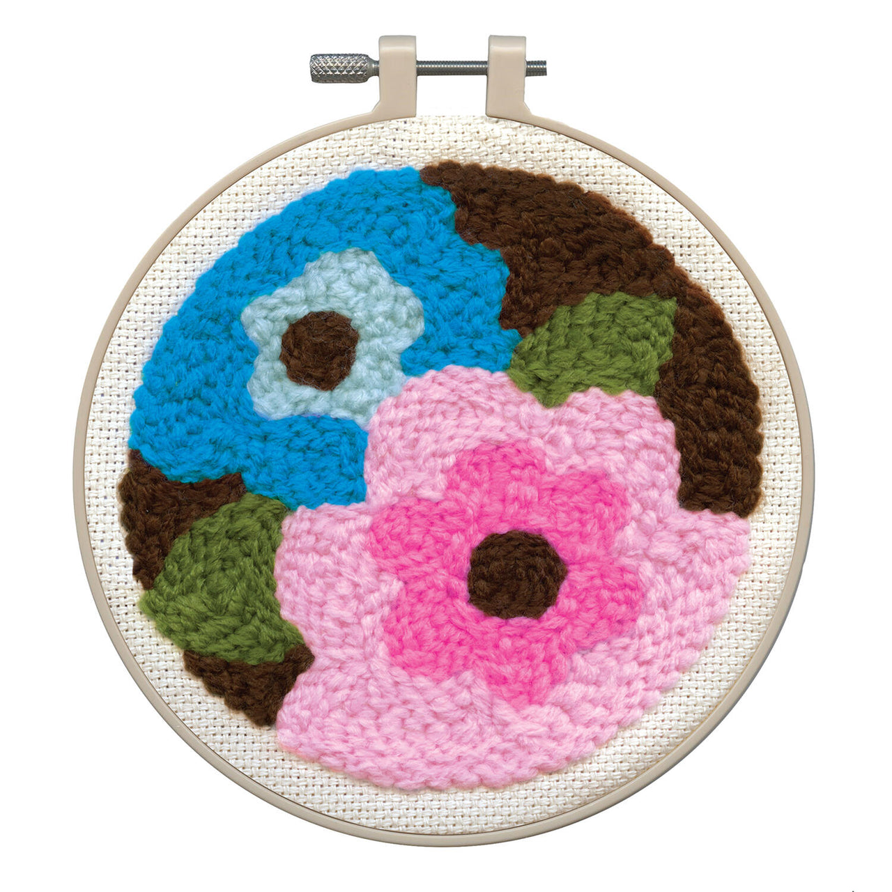 Retro Floral Punch Needle Kit