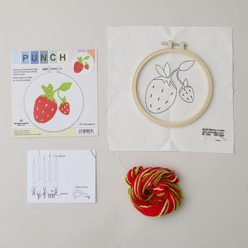 Strawberry Punch Needle Kit