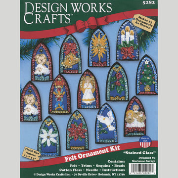 Stained Glass Felt Ornaments Kit