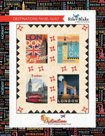 Destinations Panel Quilt Free Quilt Pattern