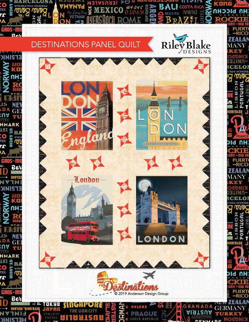 Destinations Panel Quilt Free Quilt Pattern