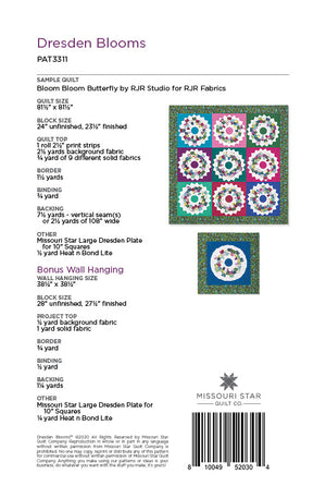 Dresden Blooms Quilt Pattern by Missouri Star