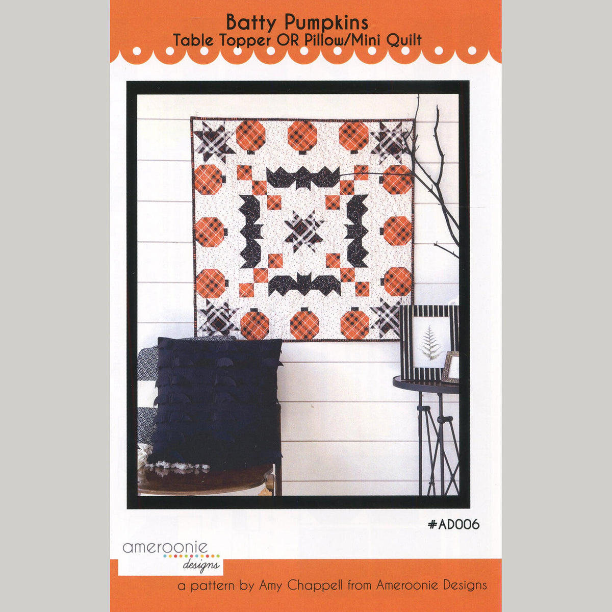 Batty Pumpkins Table Topper Pattern