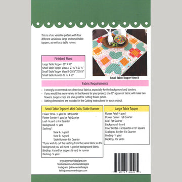 Flower Circle Table Topper Pattern