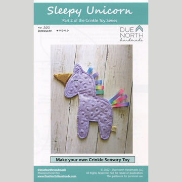 Sleepy Unicorn Toy Pattern
