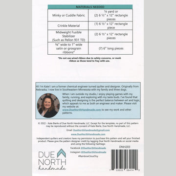 Rainbow Cloud Toy Pattern