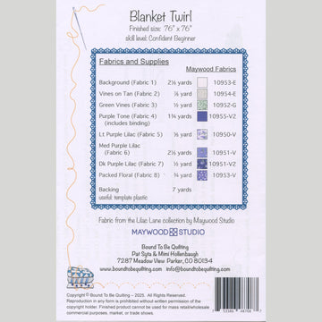 Blanket Twirl Quilt Pattern