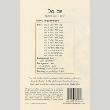 Dallas Quilt Pattern