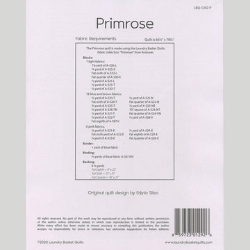 Primrose Quilt Pattern