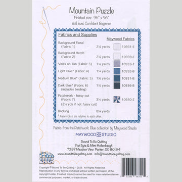 Mountain Puzzle Quilt Pattern