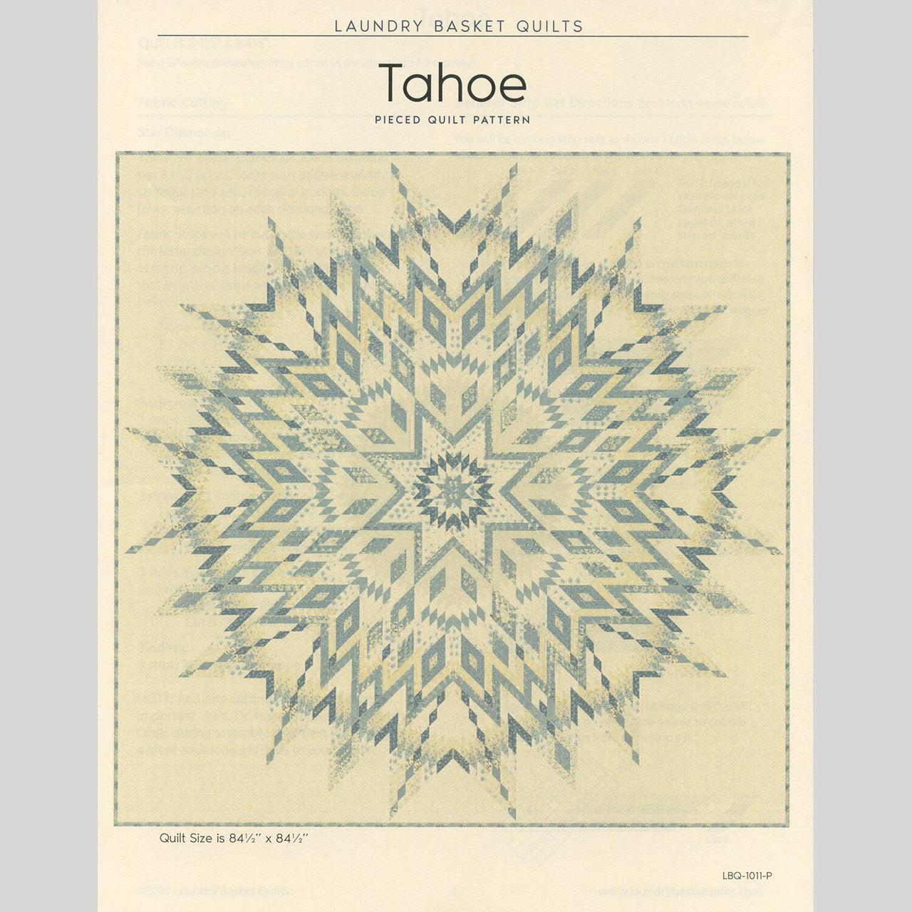 Tahoe Quilt Pattern