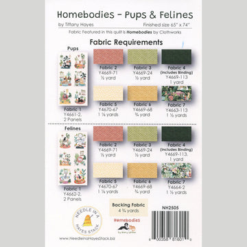 Homebodies Pups & Felines Quilt Pattern