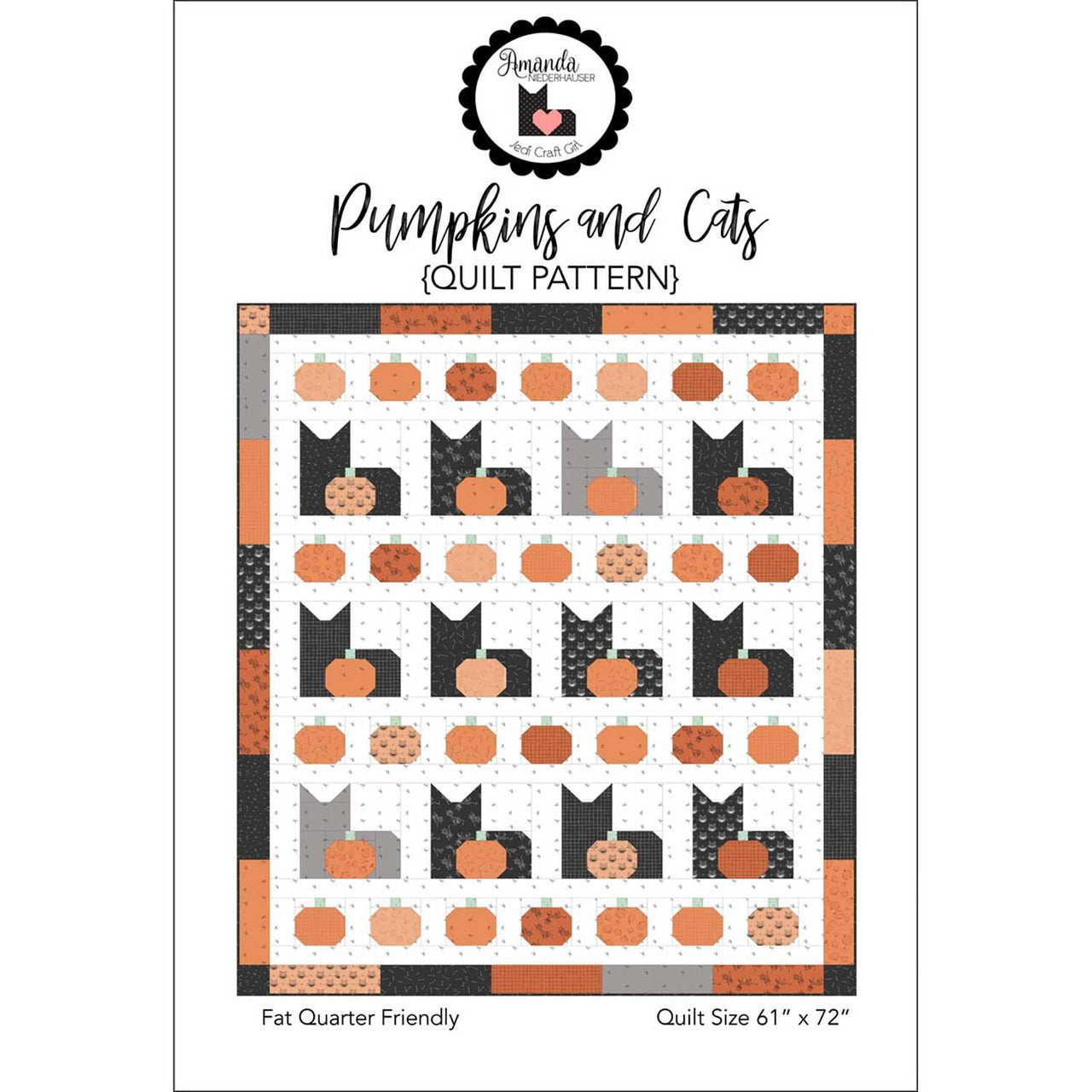 Pumpkins and Cats Quilt Pattern