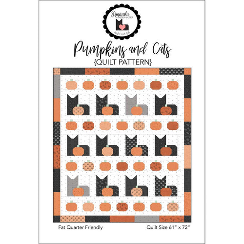 Pumpkins and Cats Quilt Pattern