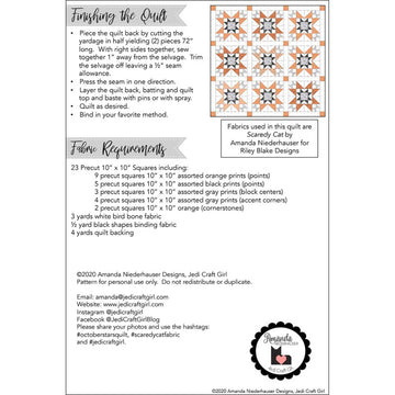 October Stars Quilt Pattern