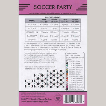 Soccer Party Quilt Pattern