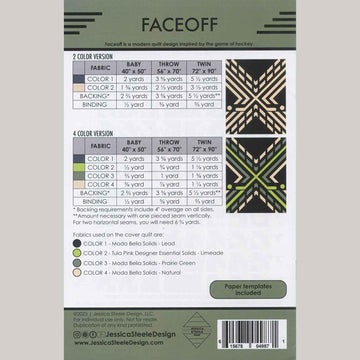 Faceoff Quilt Pattern