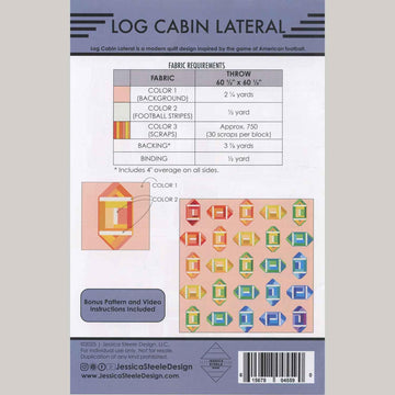 Log Cabin Lateral Quilt Pattern