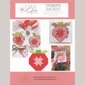 Strawberry FPP Quilt Block Pattern