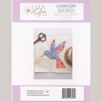 Hummingbird FPP Quilt Block Pattern
