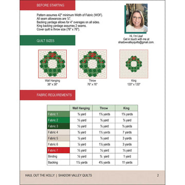 Haul Out the Holly Quilt Pattern