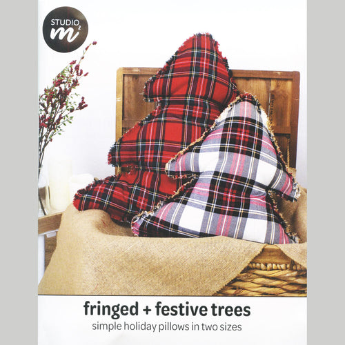 Fringed and Festive Trees Pillow Pattern