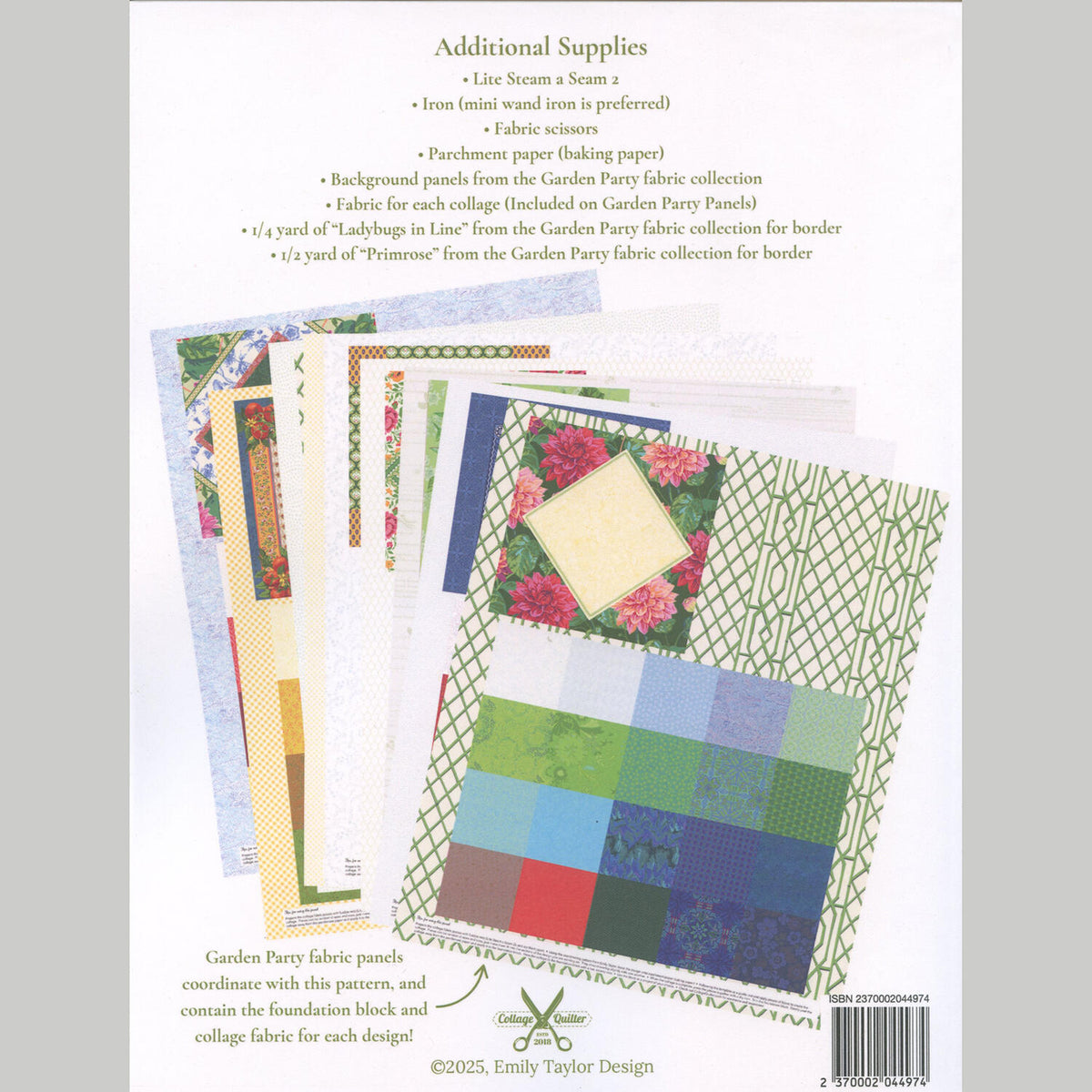 Garden Party Parchment Pressing Collage Pattern
