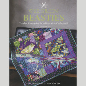 Wee Green Beasties Parchment Pressing Collage Pattern