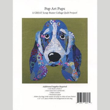 Pop Art Pups Parchment Pressing Collage Pattern