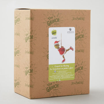 Jim Shore Dr. Seuss Grinch Ice Skating Ornament