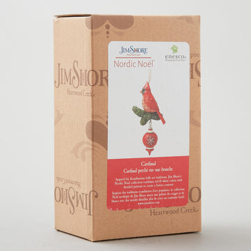 Jim Shore Heartwood Creek Nordic Noel Cardinal Ornament