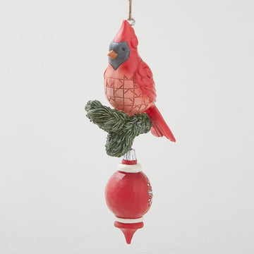 Jim Shore Heartwood Creek Nordic Noel Cardinal Ornament