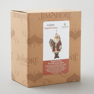 Jim Shore Heartwood Creek Gingerbread Santa Ornament