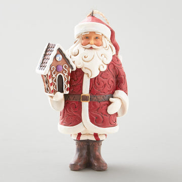 Jim Shore Heartwood Creek Gingerbread Santa Ornament