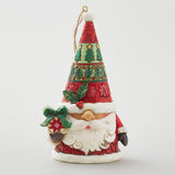 Jim Shore Heartwood Creek Santa Gnome with Gift Ornament