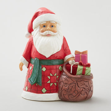 Jim Shore Heartwood Creek Santa with Toy Bag Figurine