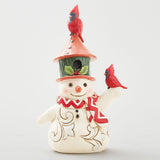 Jim Shore Heartwood Creek Snowman Birdhouse Hat Figurine