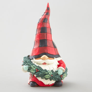 Jim Shore Heartwood Creek Highland Glen Gnome Wreath Figurine