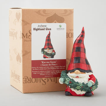 Jim Shore Heartwood Creek Highland Glen Gnome Wreath Figurine