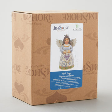 Jim Shore Heartwood Creek Quilt Angel Ornament